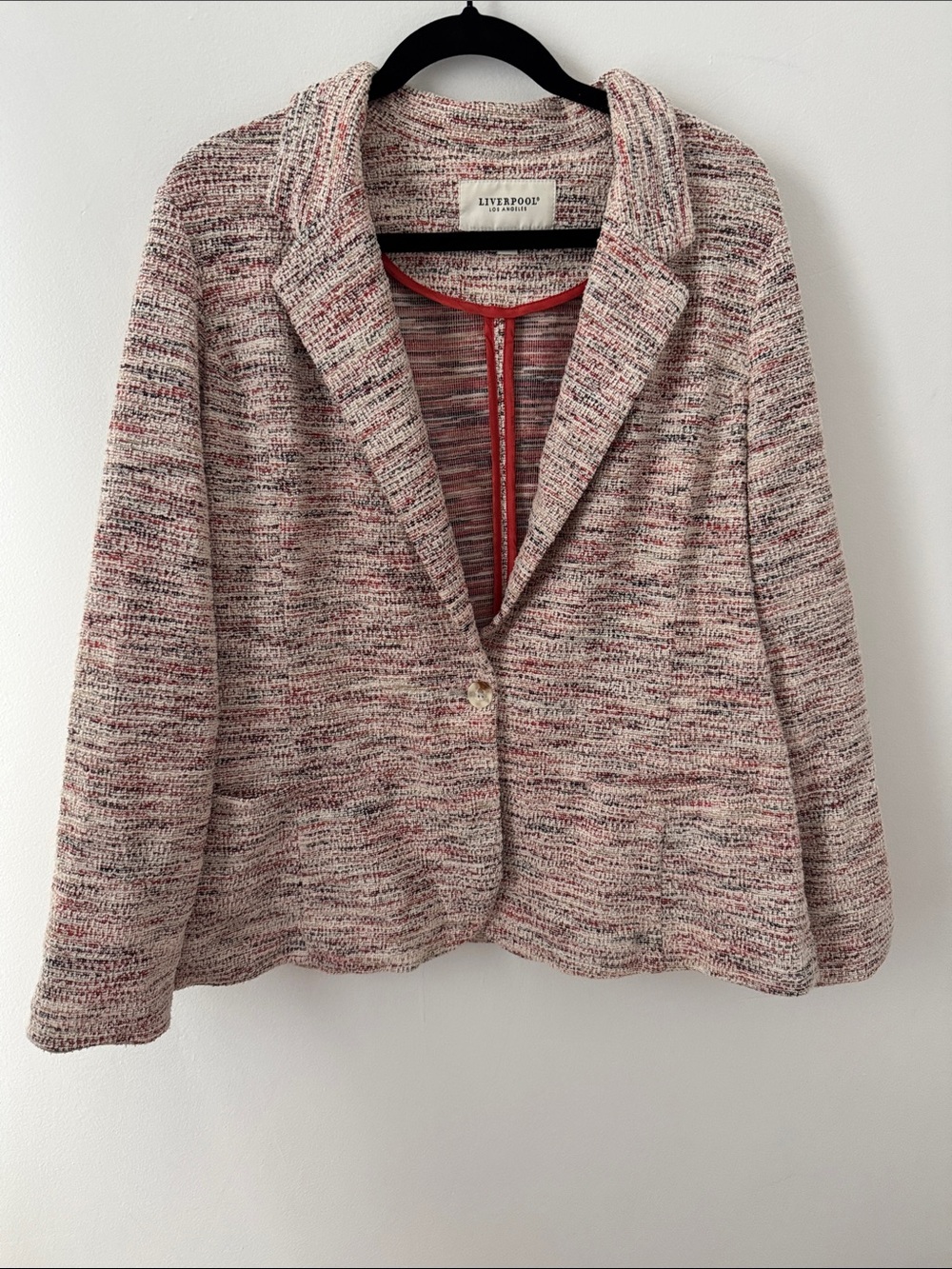 Liverpool Burnt Orange Marled Tweed Blazer